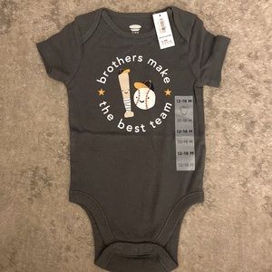 Old Navy ‘Brothers’ Onesie; Size 12-18 months; New with tags.